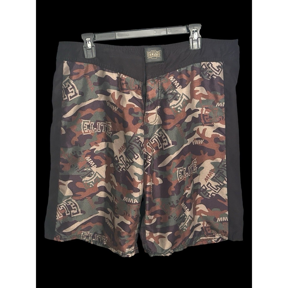 MMA Elite Shorts Mens Large Camouflage‎ Workout Fighter Martial Arts